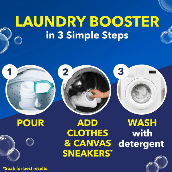 White Revive Laundry Whitener and Laundry Stain Remover Powder- 1 pack - 3 LB - plus 3 My Outlet Mall Resealable Storage Pouches