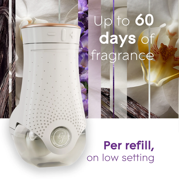 PlugIns Scented Oil 5 Refills, Air Freshener, Lavender & Vanilla Fragrance, Essential Oil Infused Wall Plug In, 3.35 oz - 3 packs - plus 3 My Outlet Mall Resealable Storage Pouches