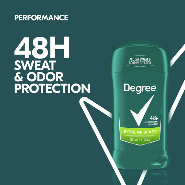Men Original Protection Antiperspirant Deodorant Stick for Men Extreme Blast Citrus Scent - 1 pack - 2.7 oz per pack - plus 3 My Outlet Mall Resealable Storage Pouches