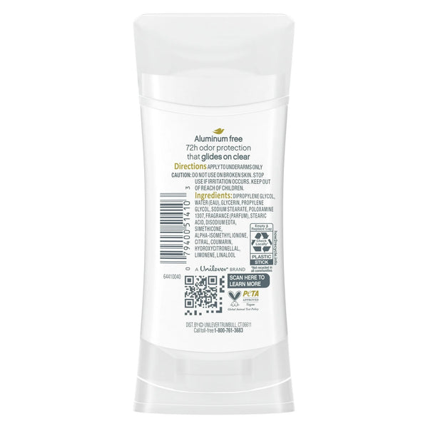 Aluminum Free Deodorants Stick for Women Dragon Fruit & Coconut Cream - 1 pack - 2.6 oz per pack - plus 3 My Outlet Mall Resealable Storage Pouches
