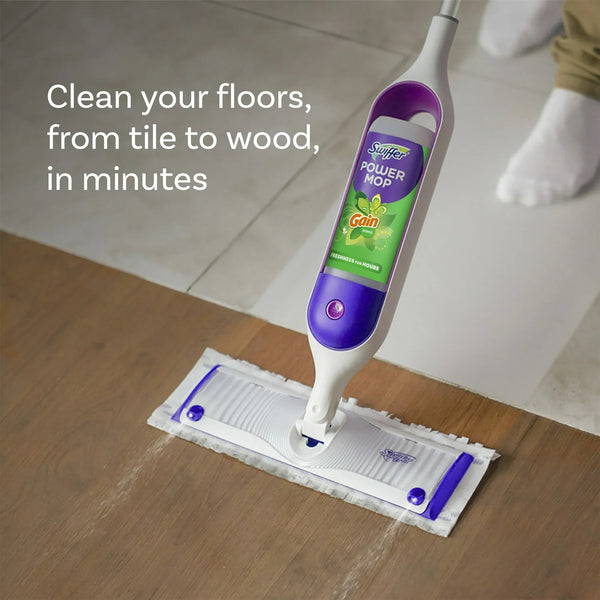 PowerMop Floor Cleaning Solution with Gain Scent - 1 pack - 25.3 fl oz per pack - plus 3 My Outlet Mall Resealable Storage Pouches