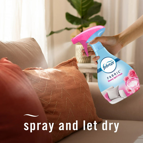 Fabric Spray Air Freshener, Odor-Fighting Fabric Refresher, Downy April Fresh - 1 pack - 23.6 oz per pack - plus 3 My Outlet Mall Resealable Storage Pouches