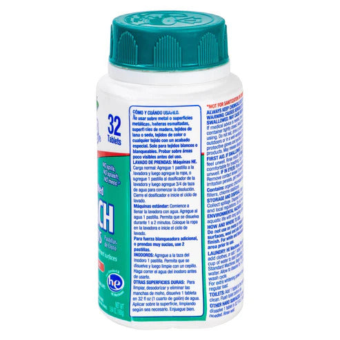Ultra Concentrated Bleach Tablets, Linen Breeze Scent -2 pack - 32 count per pack - plus 3 My Outlet Mall Resealable Storage Pouches