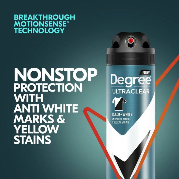 Ultra Clear Long Lasting Men's Antiperspirant Deodorant Dry Spray, Woody - 2 packs - 3.8 oz per pack - plus 3 My Outlet Mall Resealable Storage Pouches