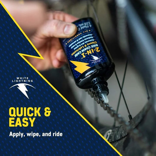 2-in-1 Fast & Easy Bicycle Chain Lube - 1 pack - 4 oz per pack - plus 3 My Outlet Mall Resealable Storage Pouches