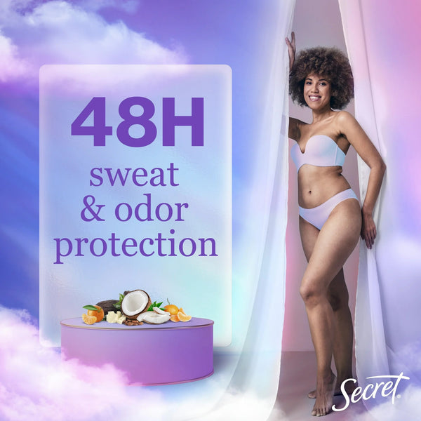 Weightless Dry Spray Antiperspirant & Deodorant for Women, Cocoa Butter Scent - 1 pack - 4.1 oz per pack - plus 3 My Outlet Mall Resealable Storage Pouches