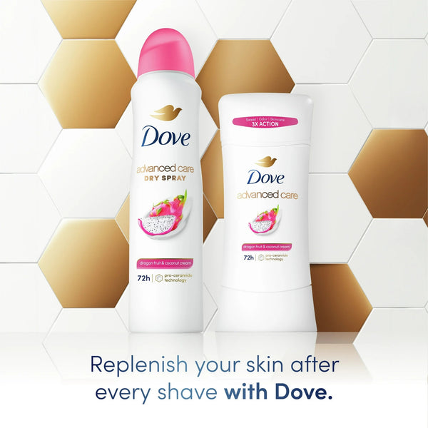 Advanced Care Antiperspirant Deodorant Dry Spray for Women Dragon Fruit & Coconut Cream - 1 pack - 3.8 oz per pack - plus 3 My Outlet Mall Resealable Storage Pouches
