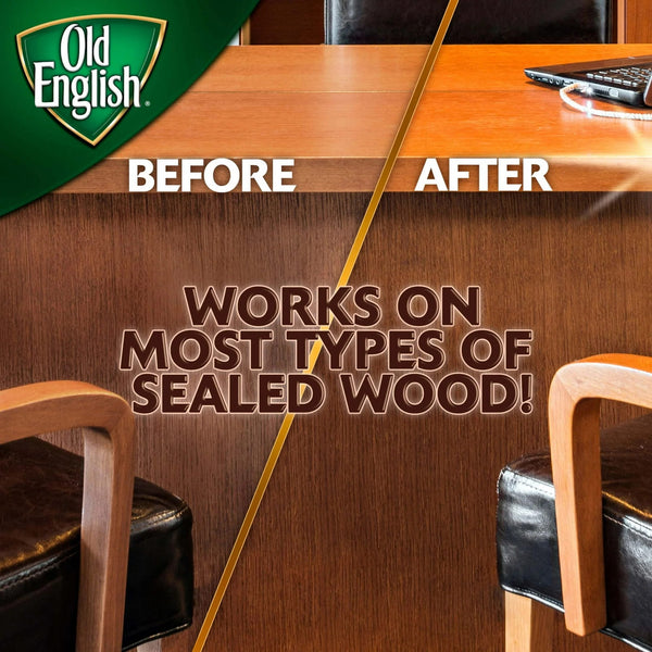 Dark Wood Furniture Oil Scratch Cover Polish - 1 pack - 16 oz per pack - plus 3 My Outlet Mall Resealable Storage Pouches