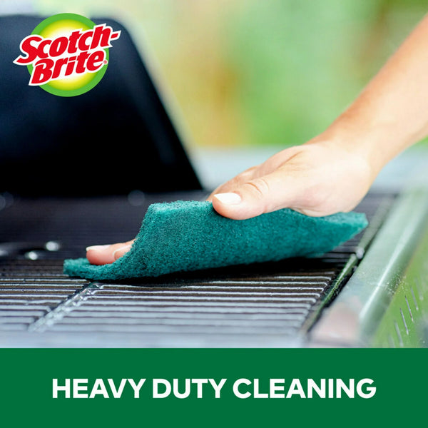 Heavy Duty Scour Pads - 1 pack -  6 count per pack - plus 3 My Outlet Mall Resealable Storage Pouches