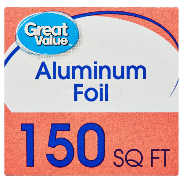 Aluminum Foil, 150 sq ft - 1 pack - plus 3 My Outlet Mall Resealable Storage Pouches