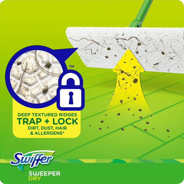 Swiffer Dry Cloth Refills With Gain Original- 3 packs - 32 count per pack - plus 3 My Outlet Mall Resealable Storage Pouches