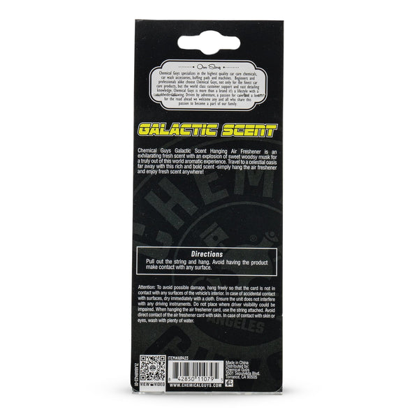 Hanging Air Freshener, Galactic Scent - 2 packs - 3 count per pack - plus 3 My Outlet Mall Resealable Storage Pouches