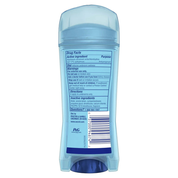 Outlast Clear Gel Antiperspirant Deodorant, Protecting Powder - 1 pack - 3.4 oz per pack - plus 3 My Outlet Mall Resealable Storage Pouches