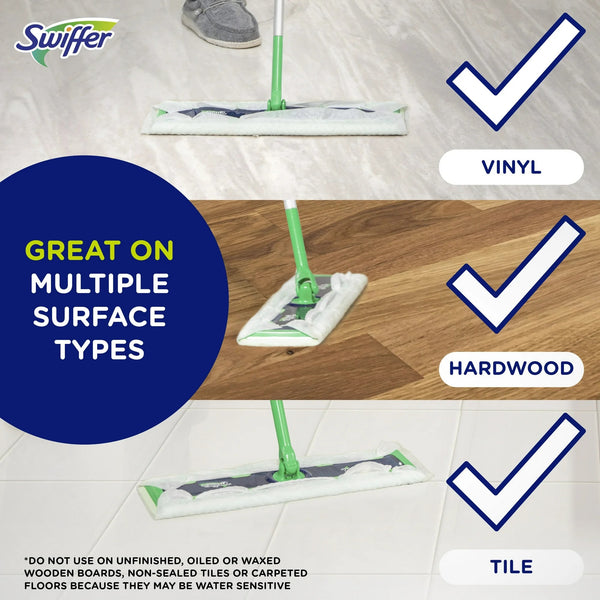 Sweeper XL 2-in-1 Dry + Wet Floor Mopping and Sweeping Kit, Multi-Surface Floor Cleaning Kit - 1 pack - plus 3 My Outlet Mall Resealable Storage Pouches