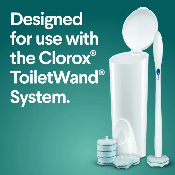 ToiletWand Disinfecting Refills, Disposable Wand Heads, Rainforest Rush - 2 packs - 20 count per pack - plus 3 My Outlet Mall Resealable Storage Pouches