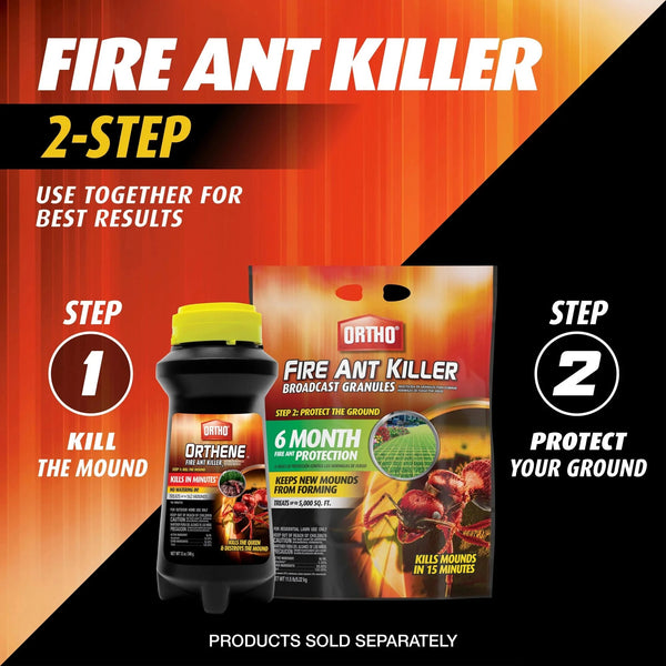 Orthene Fire Ant Killer1, Kills Queen, Destroys up to 162 Mounds - 3 packs - 12 oz per pack - plus 3 My Outlet Mall Resealable Storage Pouches