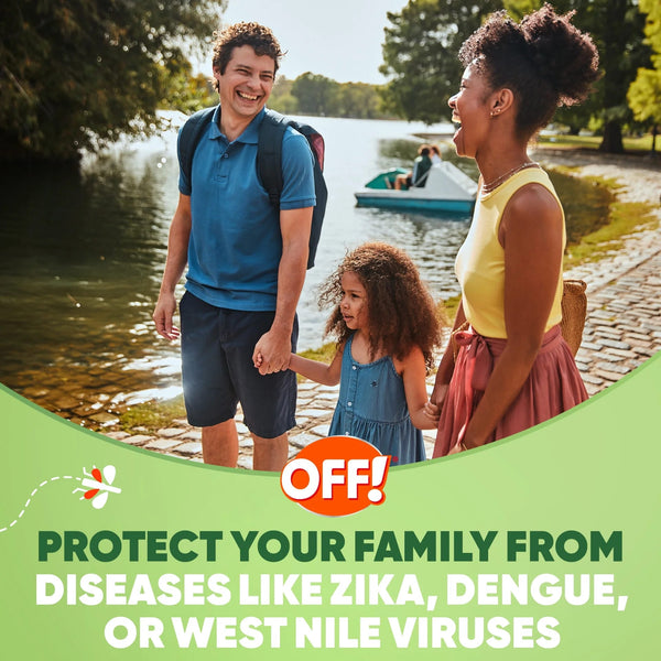 Deep Woods Long Lasting Protection 25% Deet Insect Repellent VIII Aerosol - 2 packs - 4 oz per pack - plus 3 My Outlet Mall Resealable Storage Pouches