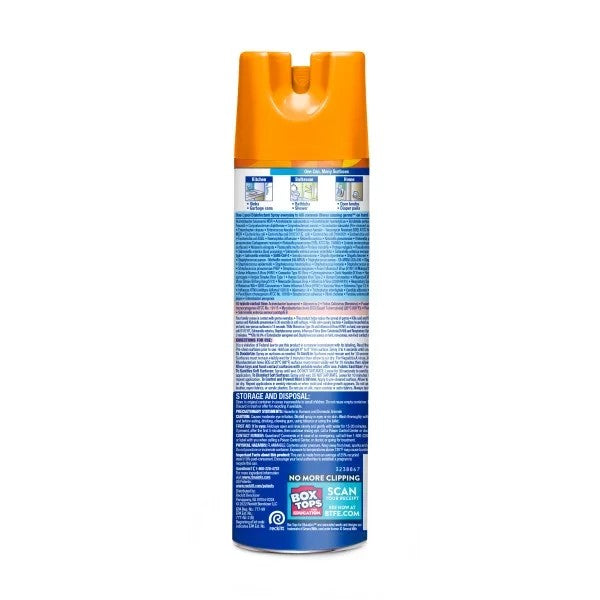 Disinfectant Spray, Sanitizing and Antibacterial Spray, For Disinfecting and Deodorizing, Brand New Day - Mango & Hibiscus - 1 pack - 19 oz per pack - plus 3 My Outlet Mall Resealable Storage Pouches