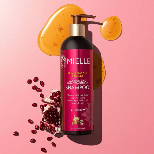 Pomegranate and Honey Detangling Shampoo - 2 packs - 12Fl oz per pack - plus 3 My Outlet Mall Resealable Storage Pouches