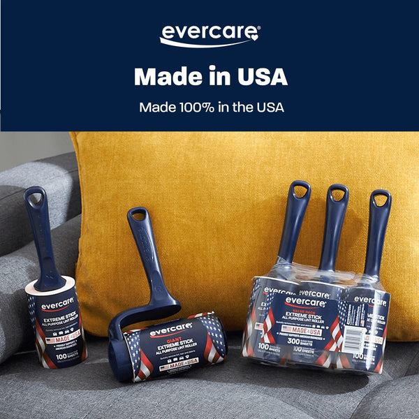 Extreme Stick USA All-Purpose 100 Layer Lint Roller - 1 pack - plus 3 My Outlet Mall Resealable Storage Pouches