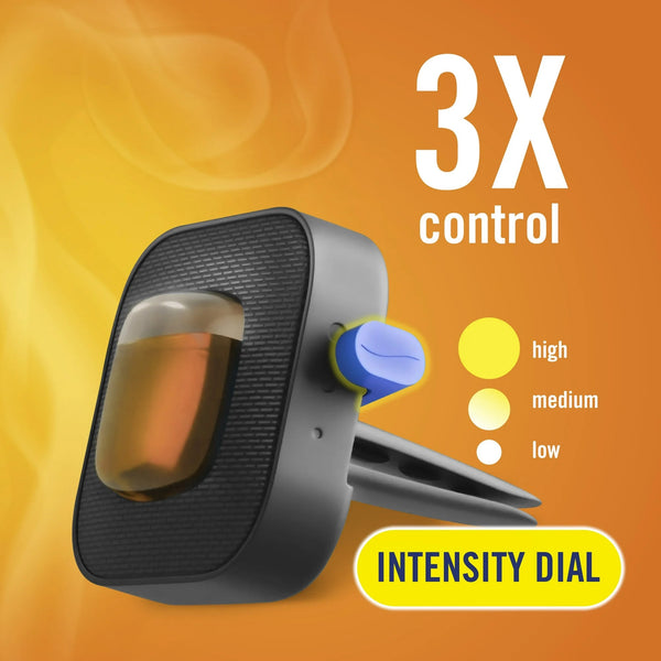 Auto Car Air Freshener, Odor-Fighting Car Vent Clip, Smoke Odor Fighter, 2 Count - 1 pack - plus 3 My Outlet Mall Resealable Storage Pouches
