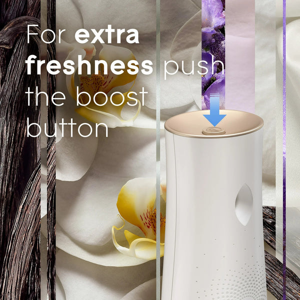 Automatic Spray Refills, Air Freshener, Infused with Essential Oils, Lavender & Vanilla - 2 packs - 2 count per pack - plus 3 My Outlet Mall Resealable Storage Pouches