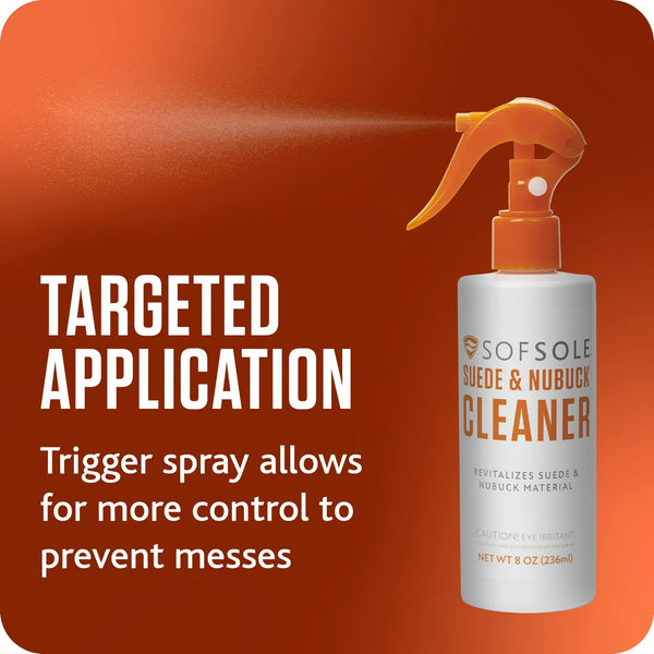 Suede & Nubuck Cleaner Trigger Spray - 1 pack - 8 oz per pack - plus 3 My Outlet Mall Resealable Storage Pouches