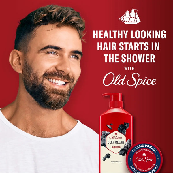 Volcano Charcoal Shampoo for Men, All Hair Types - 1 pack - 21.9Fl oz per pack - plus 3 My Outlet Mall Resealable Storage Pouches