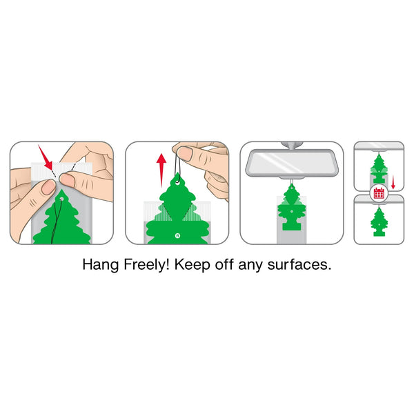 Air Freshener Strawberry Fragrance, 3 Count - 1 pack - plus 3 My Outlet Mall Resealable Storage Pouches