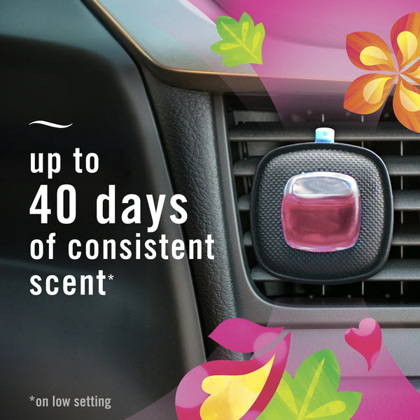 Car Air Freshener, Odor-Fighting Car Vent Clip, Gain Island Fresh, 2 Count - 1 pack - plus 3 My Outlet Mall Resealable Storage Pouches