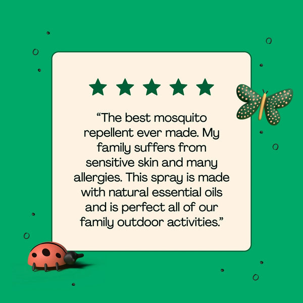 Kid's Essential Oil Mosquito Repellent, Made with Natural Plant-Based Oils - 2 packs - 5 oz per pack - plus 3 My Outlet Mall Resealable Storage Pouches