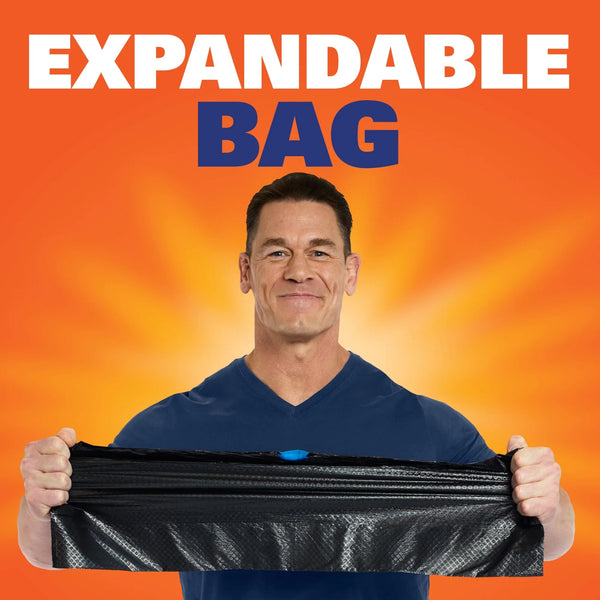 Ultra Strong 33-gallon Trash Bags, Large Trash Bags, Black, White Pine Breeze Scent - 2 packs - 40 count per pack - plus 3 My Outlet Mall Resealable Storage Pouches
