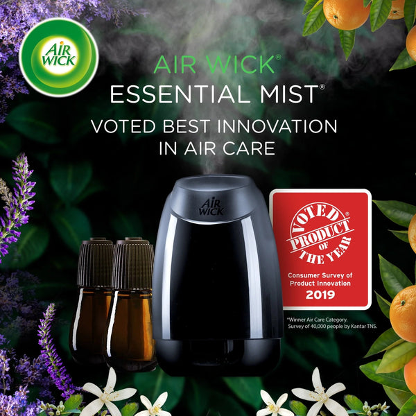 Essential Mist Refill, Lavender and Almond Blossom, Essential Oils Diffuser, Air Freshener 3 Count - 1 pack - plus 3 My Outlet Mall Resealable Storage Pouches