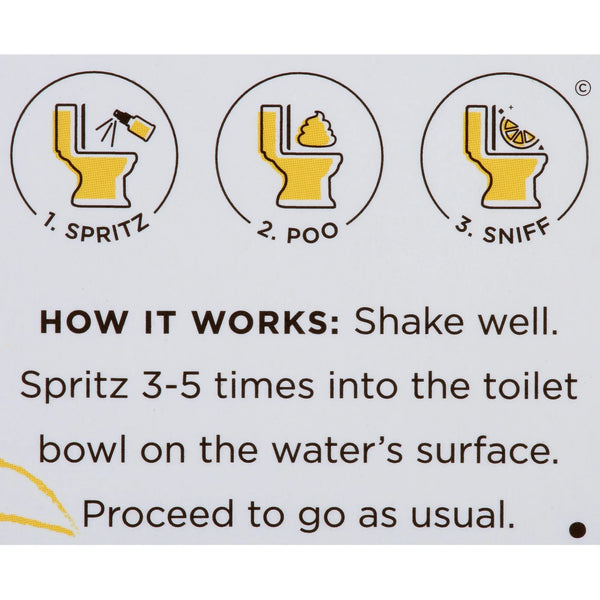 Original Citrus , Lemon + Bergamot + Lemongrass Before-You-Go Toilet Spray - 1 pack - 2 oz per pack - plus 3 My Outlet Mall Resealable Storage Pouches