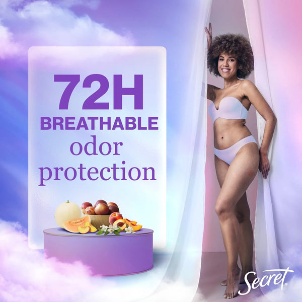 Fresh Clear Gel Antiperspirant Deodorant, Sweet Nectarine - 1 pack - 2.6 oz per pack - plus 3 My Outlet Mall Resealable Storage Pouches