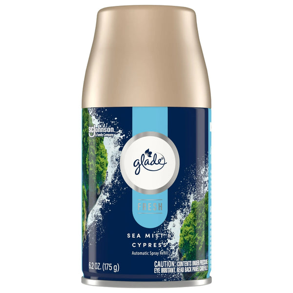 Automatic Spray Air Freshener Refills, Sea Mist & Cypress, Fresh Collection - 1 pack - 6.2 oz per pack - plus 3 My Outlet Mall Resealable Storage Pouches