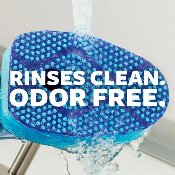 Stay Fresh Non-Scratch Dishwand Refills - 2 packs - 2 count per pack plus 3 My Outlet Mall Resealable Storage Pouches