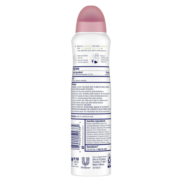 Advanced Care Long Lasting Women's Antiperspirant Deodorant Spray, Powder Soft - 2 packs - 3.8 oz per pack - plus 3 My Outlet Mall Resealable Storage Pouches