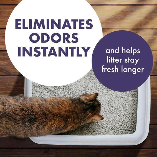 Forever Fresh Cat Litter Deodorizer, Pet-Friendly Lavender Scent -  2 packs - 33 oz per pack - plus 3 My Outlet Mall Resealable Storage Pouches