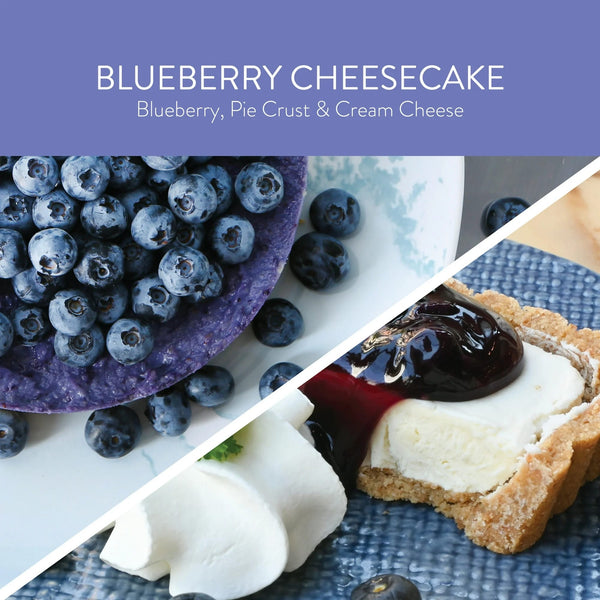 Blueberry Cheesecake Scented 3 Wick Jar Candle, Sweet - 1 pack - 14.5 oz per pack - plus 3 My Outlet Mall Resealable Storage Pouches