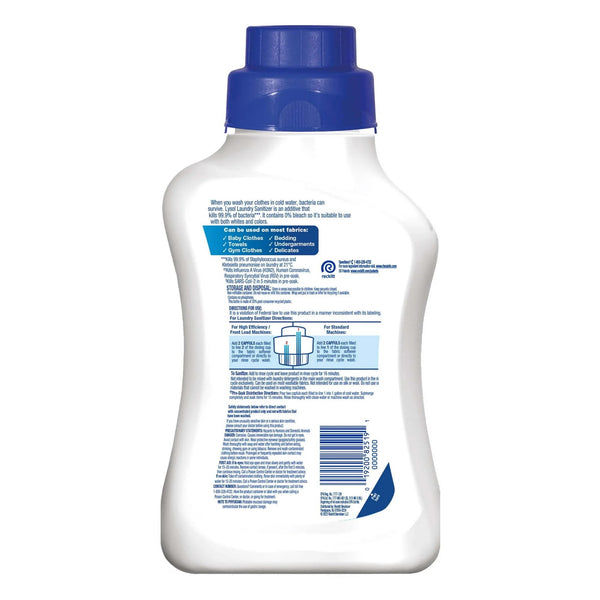 Laundry Sanitizer Additive, Sanitizing Liquids for Clothes and Linens, Lavender - 1 pack - 41 oz per pack - plus 3 My Outlet Mall Resealable Storage Pouches