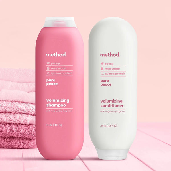 Volumizing Conditioner, Pure Peace - 1 pack - 13.5Fl oz per pack - plus 3 My Outlet Mall Resealable Storage Pouches
