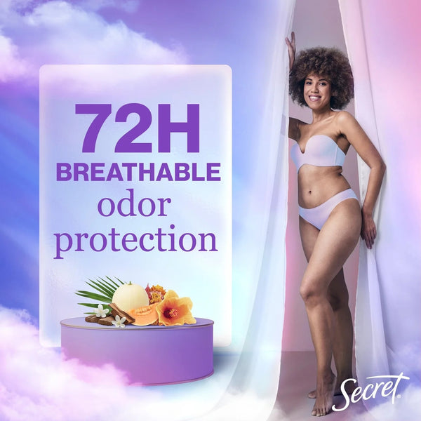 Clear Gel Tropical Hibiscus, Antiperspirant Deodorant for Women - 2 packs - 2.6 oz per pack - plus 3 My Outlet Mall Resealable Storage Pouches