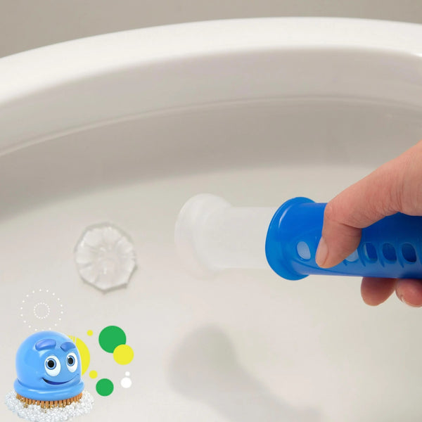 Fresh Gel Toilet Cleaning Stamp, Rain shower, Dispenser with 4 Refills - 2 packs - plus 3 My Outlet Mall Resealable Storage Pouches