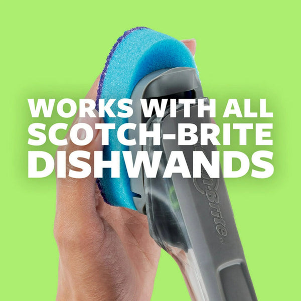 Stay Fresh Non-Scratch Dishwand Refills - 2 packs - 2 count per pack plus 3 My Outlet Mall Resealable Storage Pouches