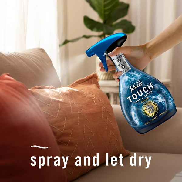 Fabric Spray Air Freshener, Odor-Fighting Fabric Refresher, Unstopables Ocean - 1 pack - 16.9 fl oz per pack - plus 3 My Outlet Mall Resealable Storage Pouches