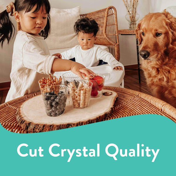 Crystal Premium Disposable Plastic Cups, Clear, 9 oz - 1 pack - 50 Count per pack - plus 3 My Outlet Mall Resealable Storage Pouches