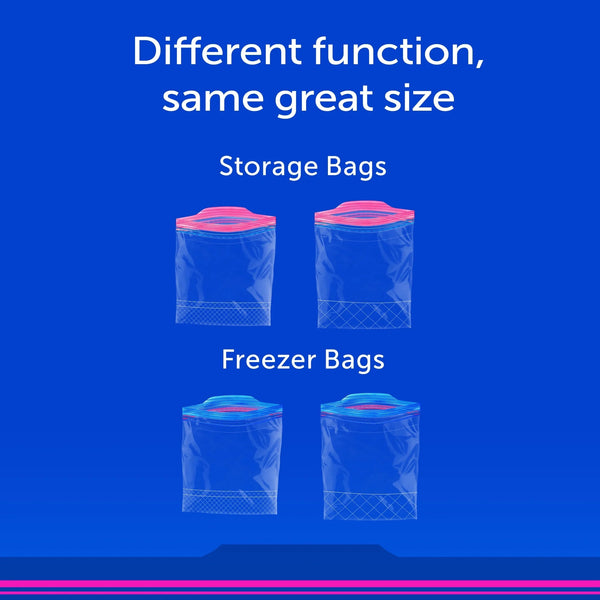 Storage Bags, School Supplies, with Grip 'n Seal Technology, Gallon - 3 packs - 20 Count - plus 3 My Outlet Mall Resealable Storage Pouches