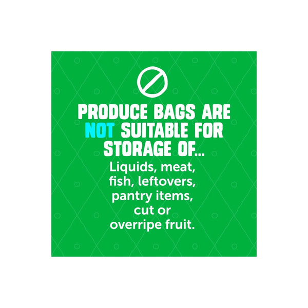 Brand Gallon Produce Storage Bags, Breathable Bag, Moisture Control - 2 packs - 15 Count - plus 3 My Outlet Mall Resealable Storage Pouches