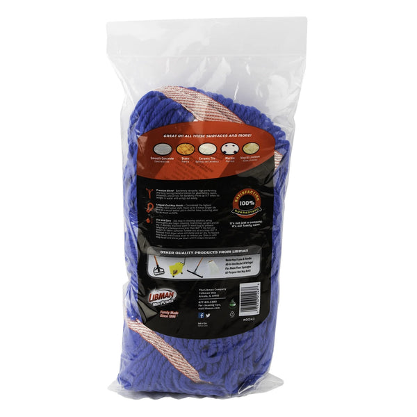 Heavy Duty Premium Blue Blend Wet Mop Refill Clip-on Attachment - 3 packs - plus 3 My Outlet Mall Resealable Storage Pouches